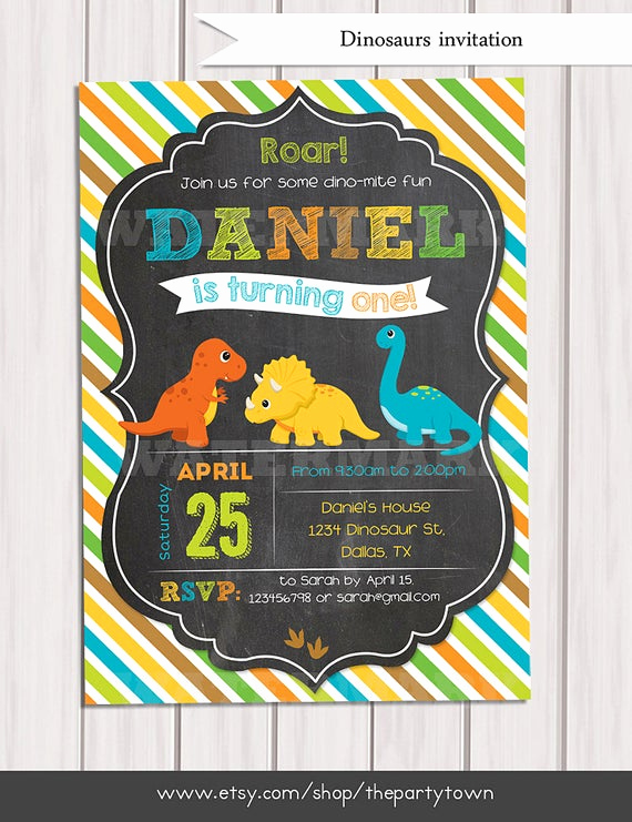 Dinosaur Birthday Invitation Template Unique Dinosaur Birthday Invitation Dinosaur Chalkboard Invitation