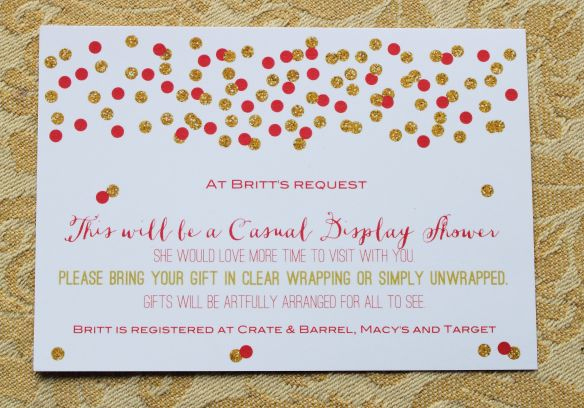 Display Baby Shower Invitation Wording Awesome Display Shower Card 001 Emily S Bridal Shower