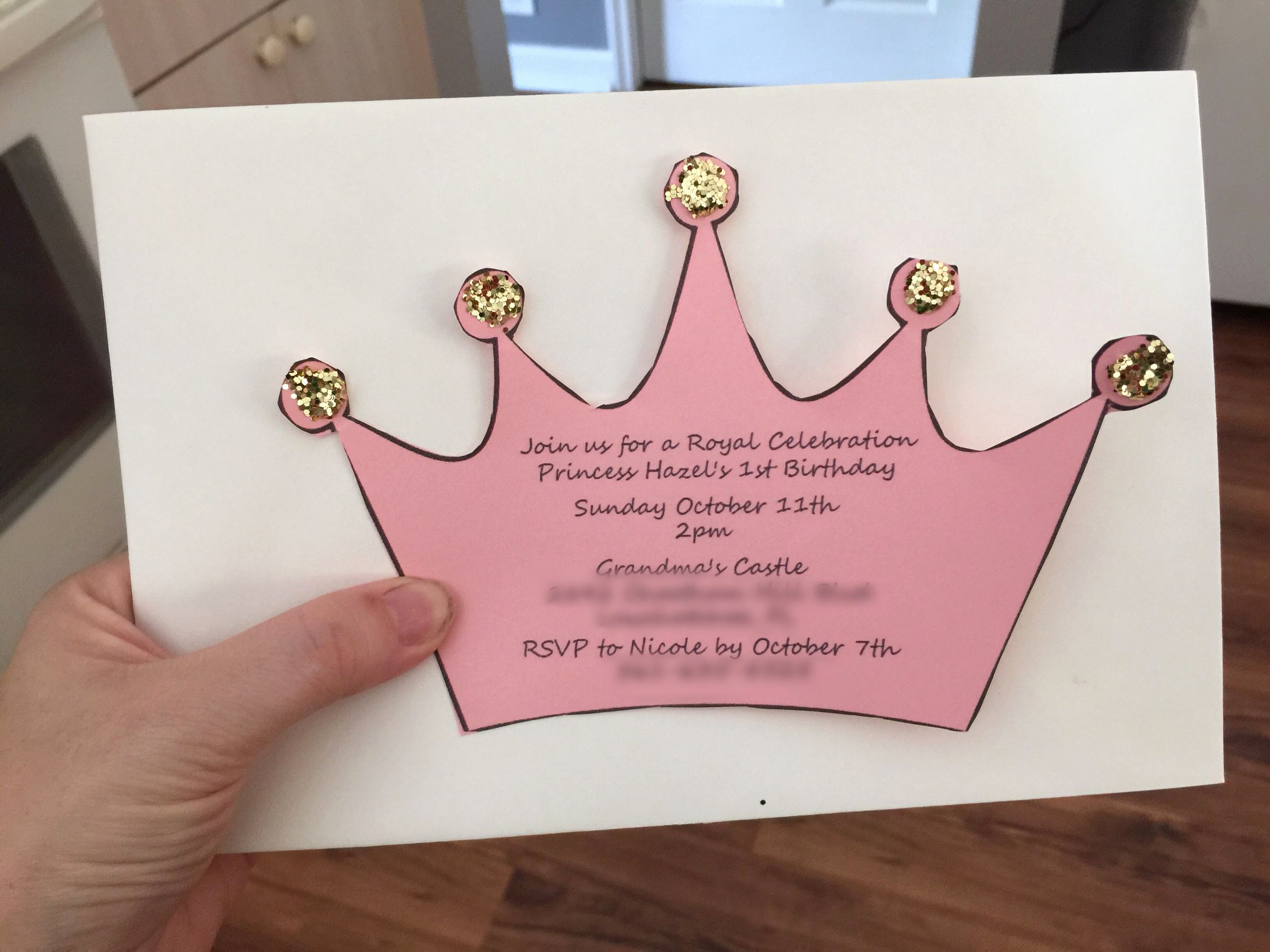 Diy Baby Shower Invitation Ideas Lovely Fun and Cheap Diy Invitation for A Princess Birthday Baby