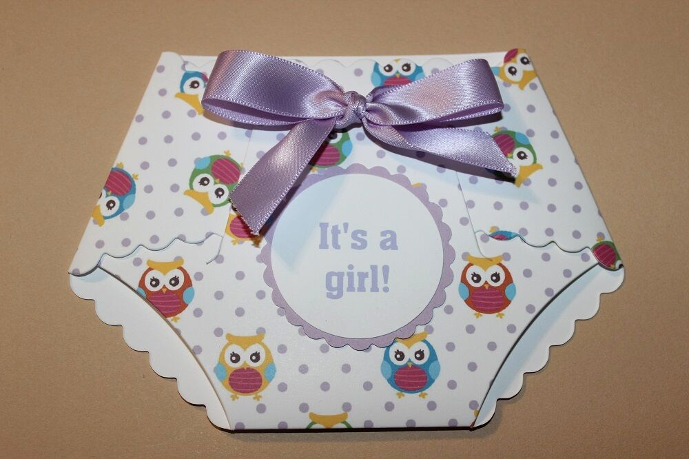 Diy Baby Shower Invitation Kits Awesome Diy Printed Owl Print Baby Shower Diaper Invitations