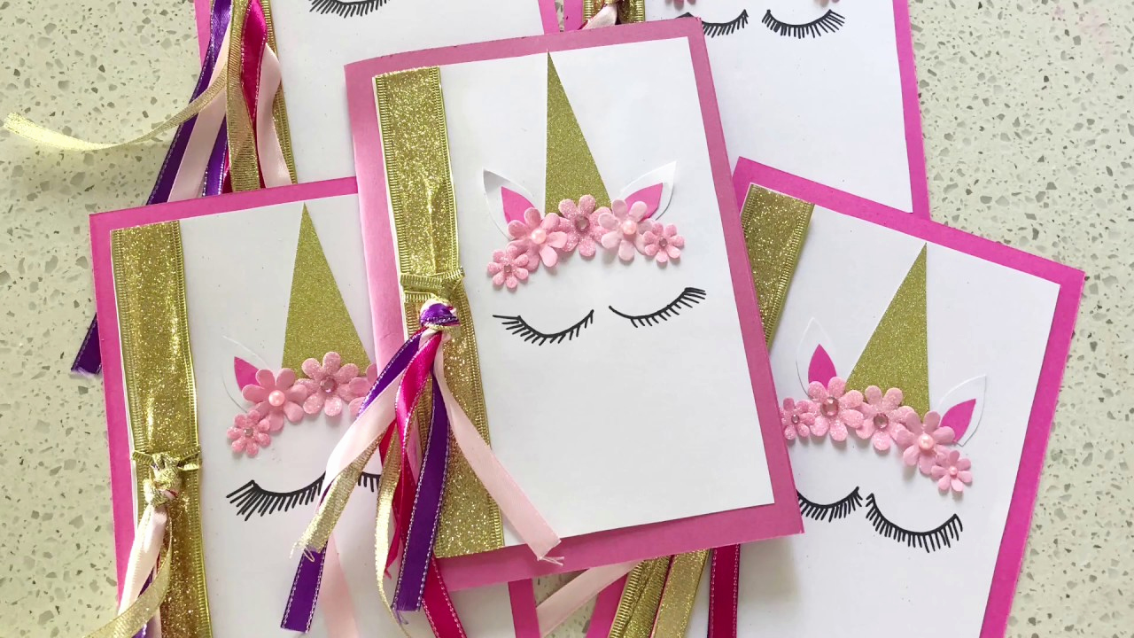 Diy Birthday Invitation Ideas Awesome Beautiful Handmade Unicorn Party Invitations