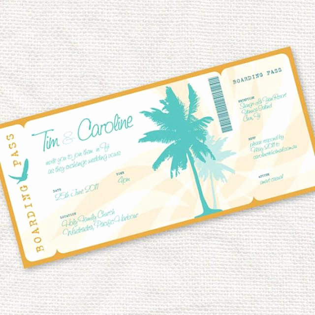 Diy Boarding Pass Invitation Elegant Beach Party Invitation Printable Diy Wedding Invitation