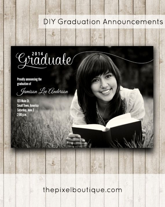 Diy Graduation Invitation Ideas New Diy Graduation Announcements Make This Design for Free