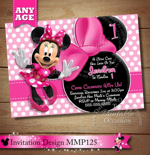 Diy Minnie Mouse Invitation Lovely 40 Best Light Pink Minnie Mouse Invitations &amp; Party