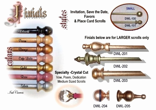 Diy Scroll Invitation Kit Best Of Finials &amp; Dowel Caps