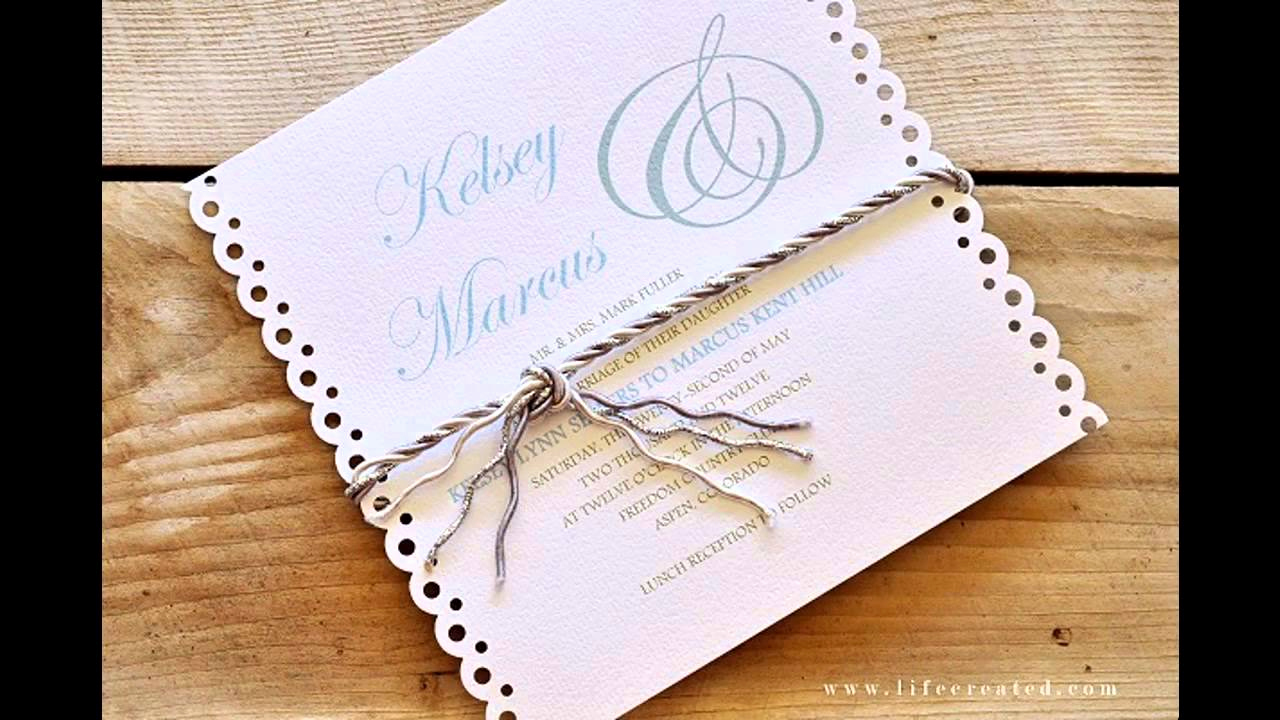 Diy Wedding Invitation Idea Inspirational Easy Simple Diy Wedding Invitation Ideas