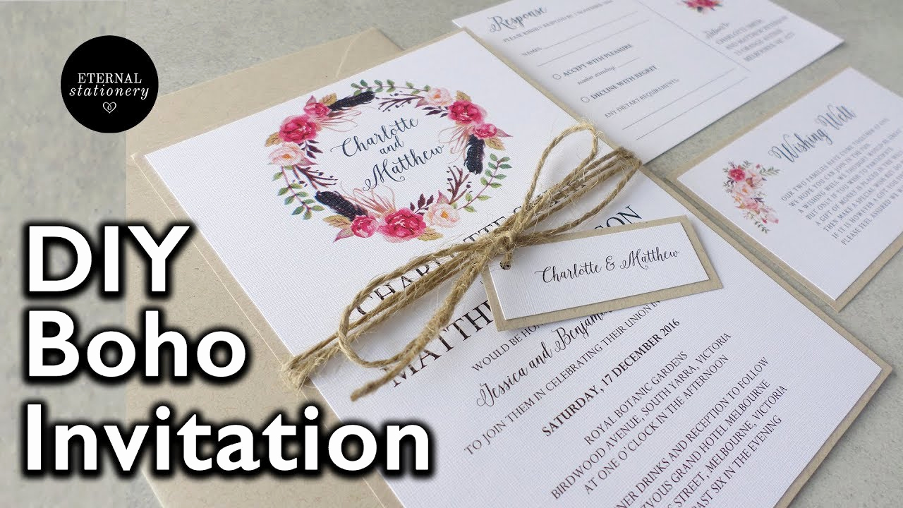 Diy Wedding Invitation Idea Unique How to Make A Rustic Boho Floral Wreath Wedding