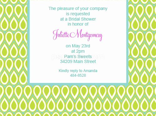 Drop In Shower Invitation Wording Awesome Claire’s Drops Bridal Shower Invitations