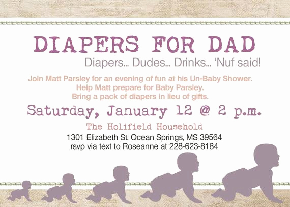 Drop In Shower Invitation Wording Elegant Daddy Diaper Baby Girl Shower Dad Shower by Dieradesignstudio