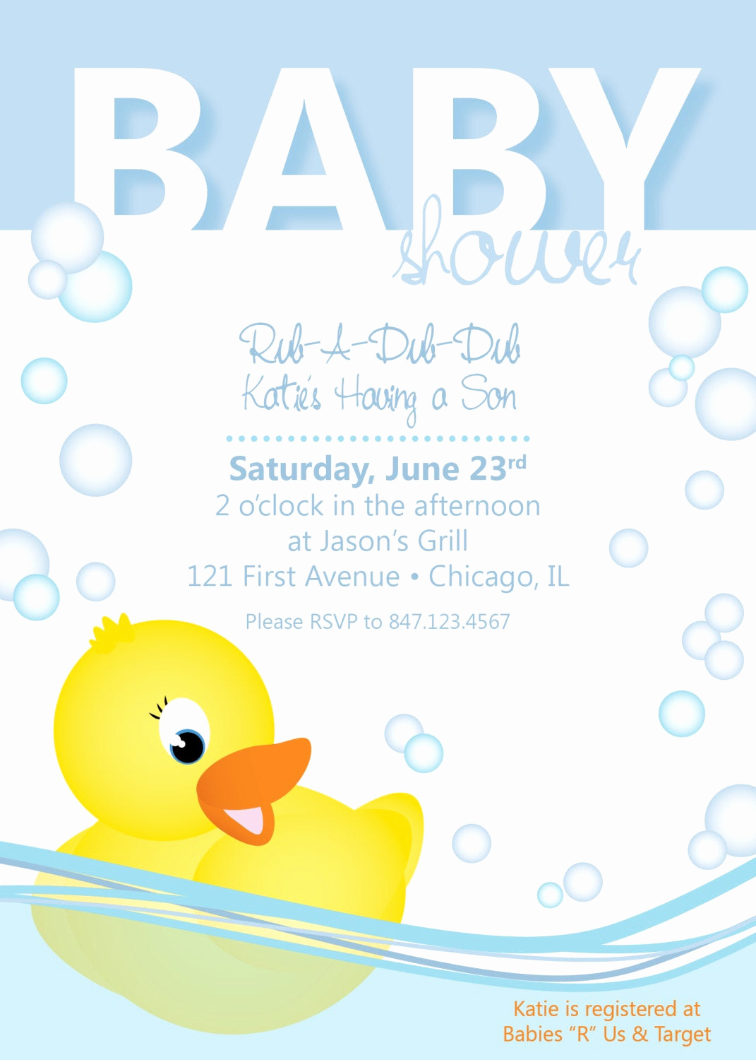 Duck Baby Shower Invitation Templates Awesome Baby Shower Invitation Rubber Ducky by Collidestudio On Etsy