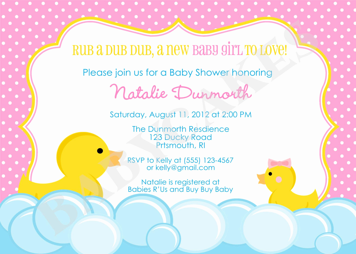 Duck Baby Shower Invitation Templates Lovely Rubber Duck Baby Shower Invitation Rubber Duckie Invitation