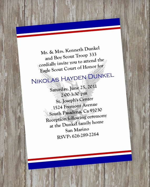 Eagle Scout Invitation Template Awesome Eagle Scout Court Of Honor Invitations by Itsallaboutthecards