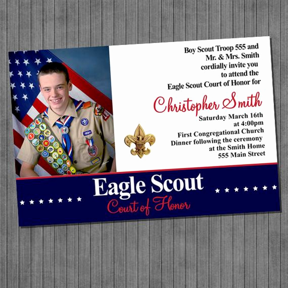 Eagle Scout Invitation Template Best Of Eagle Scout Court Of Honor Invitations