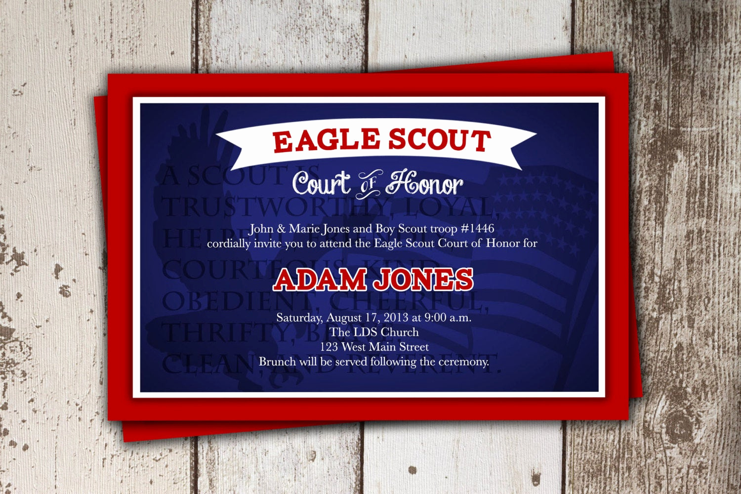 Eagle Scout Invitation Template Lovely Court Of Honor Invitations Eagle Scout Announcements by