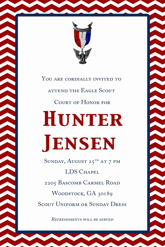 Eagle Scout Invitation Template New Eagles Hunters and Etsy On Pinterest