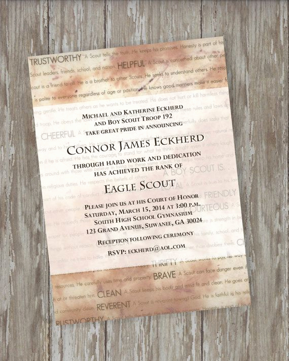 Eagle Scout Invitation Wording Inspirational 10 Images About Scouts Eagle Scout Invitations On