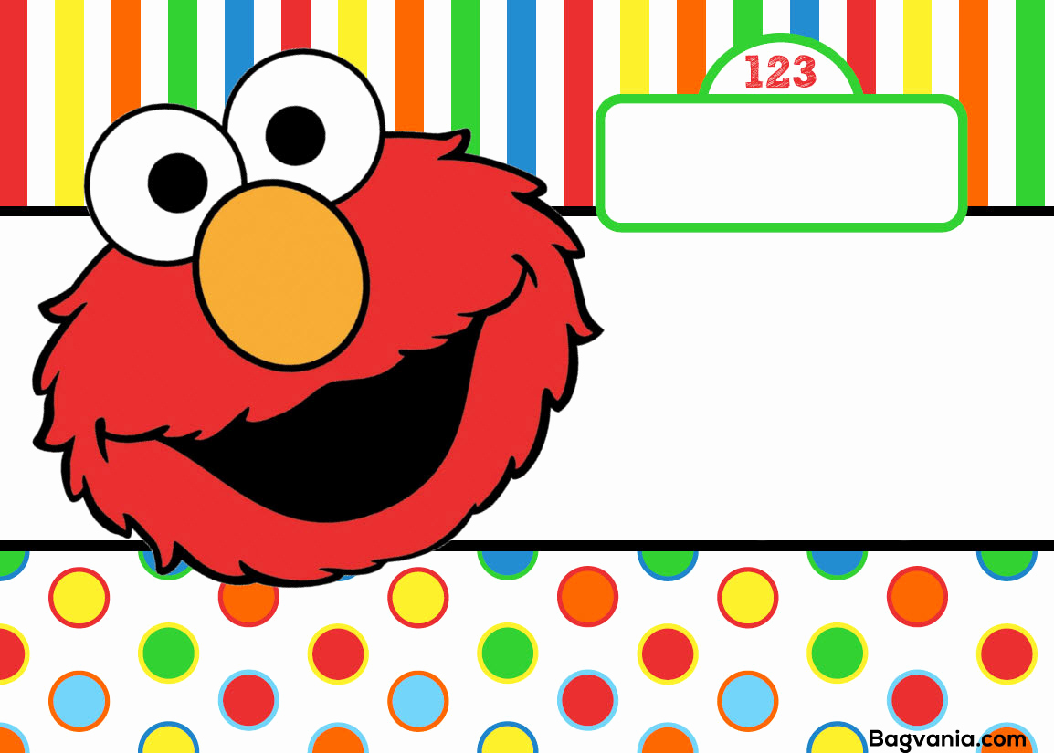 Elmo Birthday Invitation Template Awesome Free Printable Elmo Birthday Invitations – Free Printable