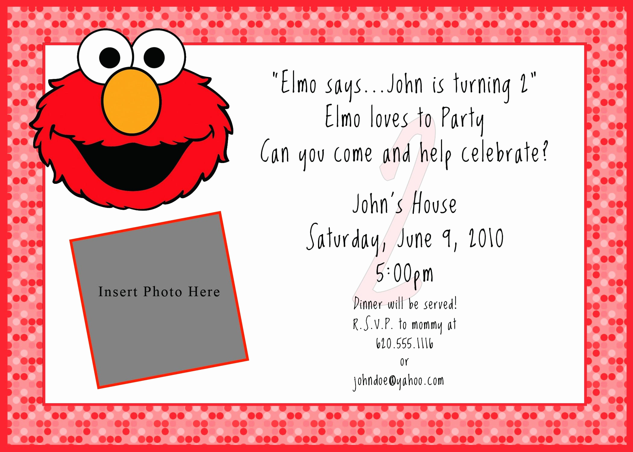 Elmo Birthday Invitation Template Beautiful Printable Free Elmo Invitation