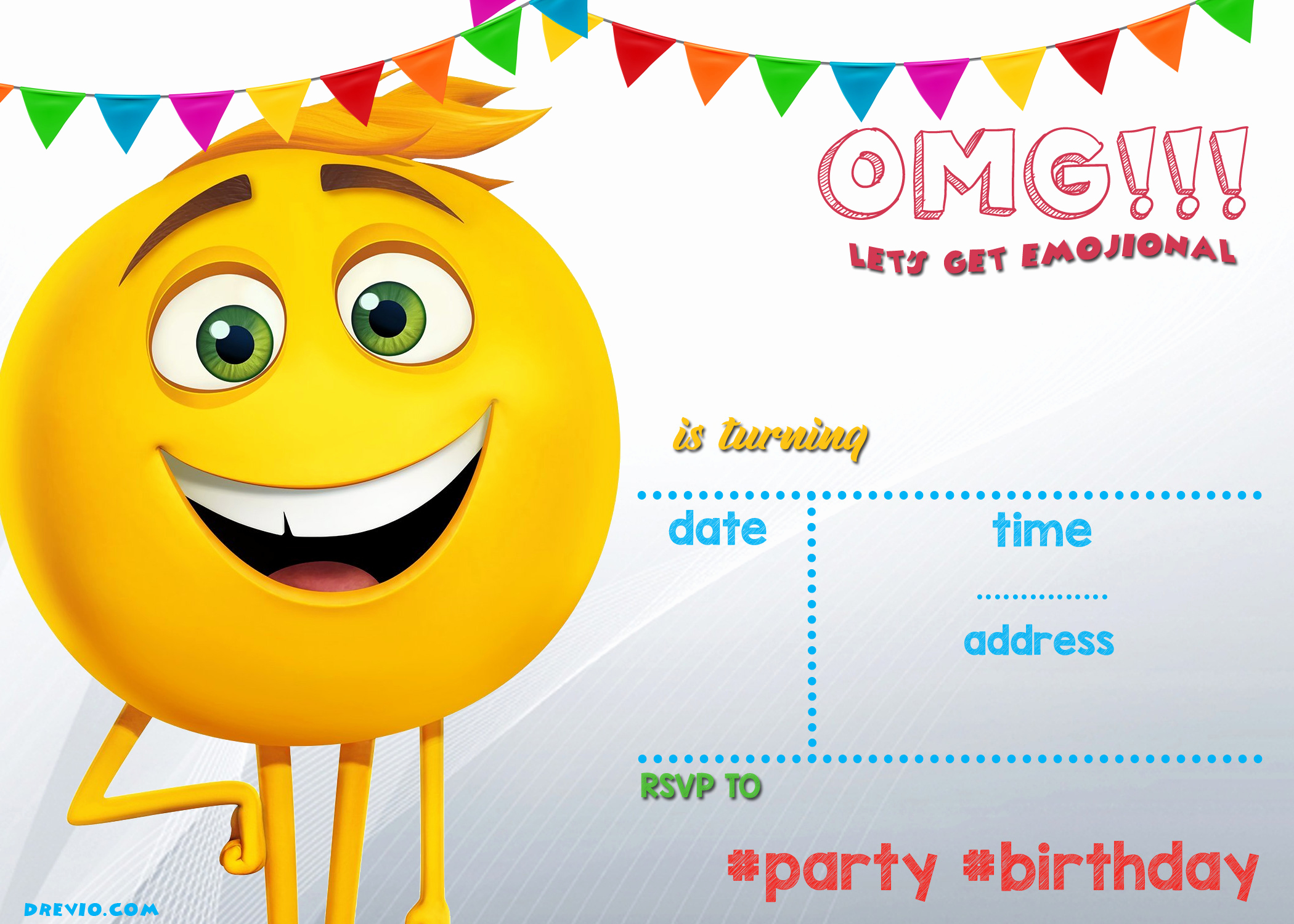 Emoji Birthday Invitation Template Elegant Free Printable Emoji Invitation Template