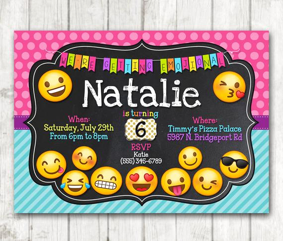 Emoji Birthday Invitation Template Free Elegant Printable Emoji Birthday Party Invitation Emoji Invitations