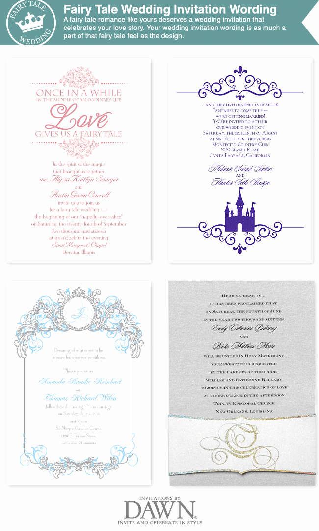 Fairytale Wedding Invitation Wording Luxury Fairy Tale Wedding Invitation Wording From