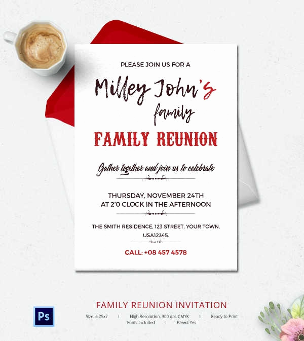 Family Reunion Invitation Templates Best Of 32 Family Reunion Invitation Templates Free Psd Vector