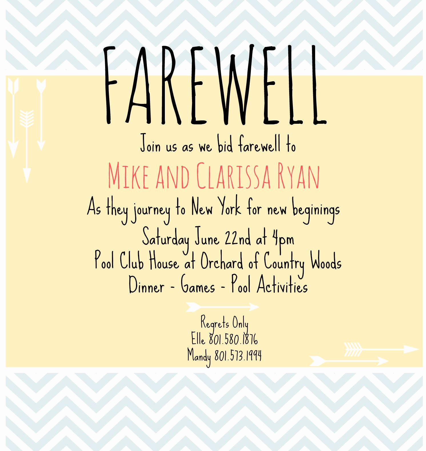 Farewell Invitation Template Free Awesome Farewell Invite Picmonkey Creations