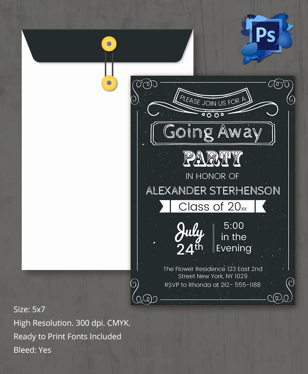 Farewell Invitation Template Free Lovely Farewell Party Invitation Template 26 Free Psd format