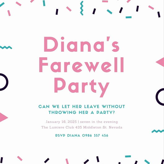 Farewell Party Invitation Wording Fresh Customize 103 Farewell Party Invitation Templates Online