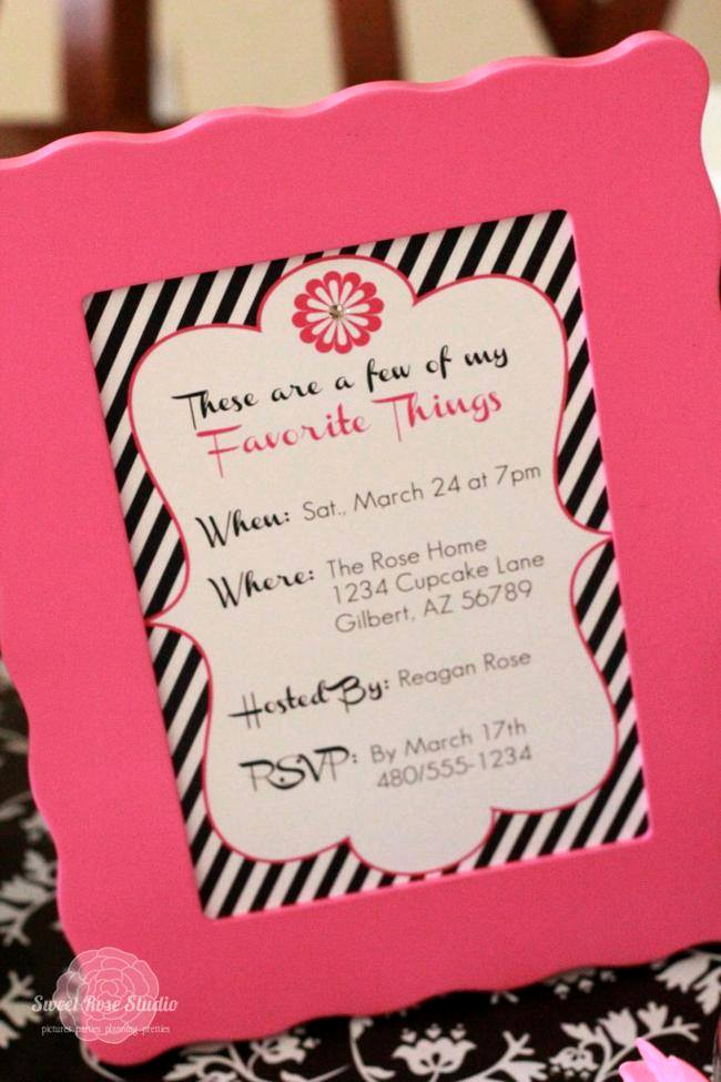 Favorite Things Party Invitation Awesome 15 Best Favorite Things Party How to – Tip Junkie