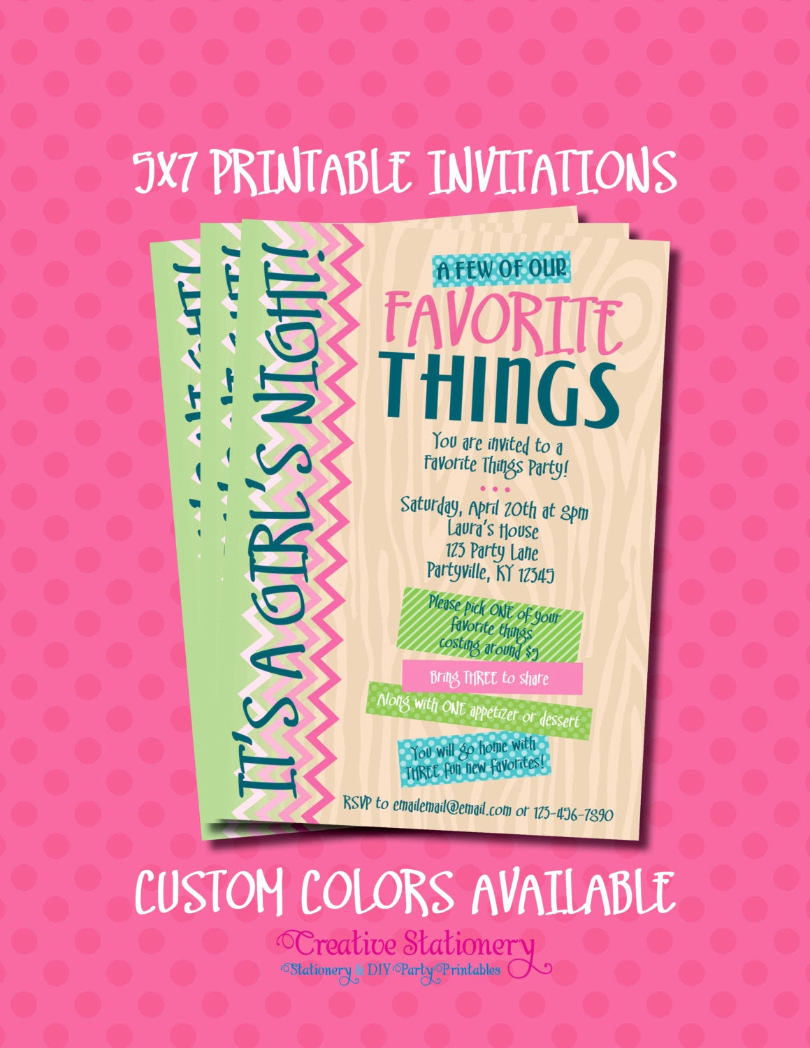 Favorite Things Party Invitation Fresh Favorite Things Party Invitations Printable by