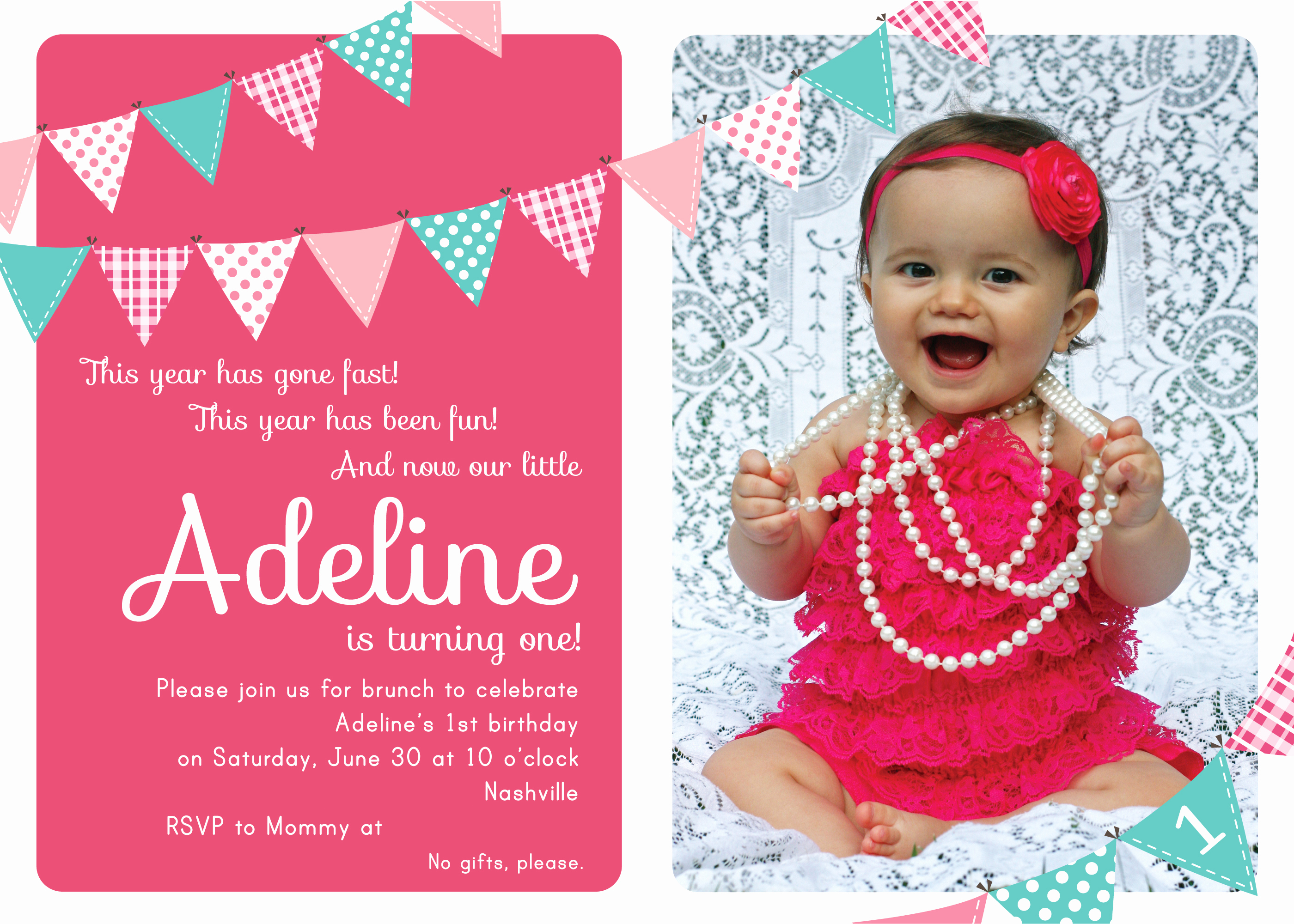 First Birthday Invitation Wording Awesome First Birthday Party Invitation Ideas – Free Printable