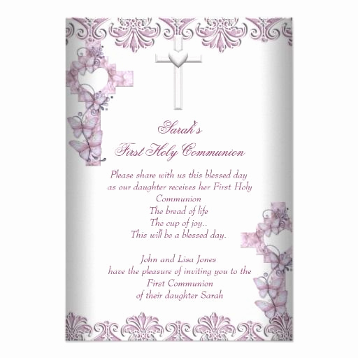 First Holy Communion Invitation Wordings New 17 Best Images About Exceptional Religious Invitations On