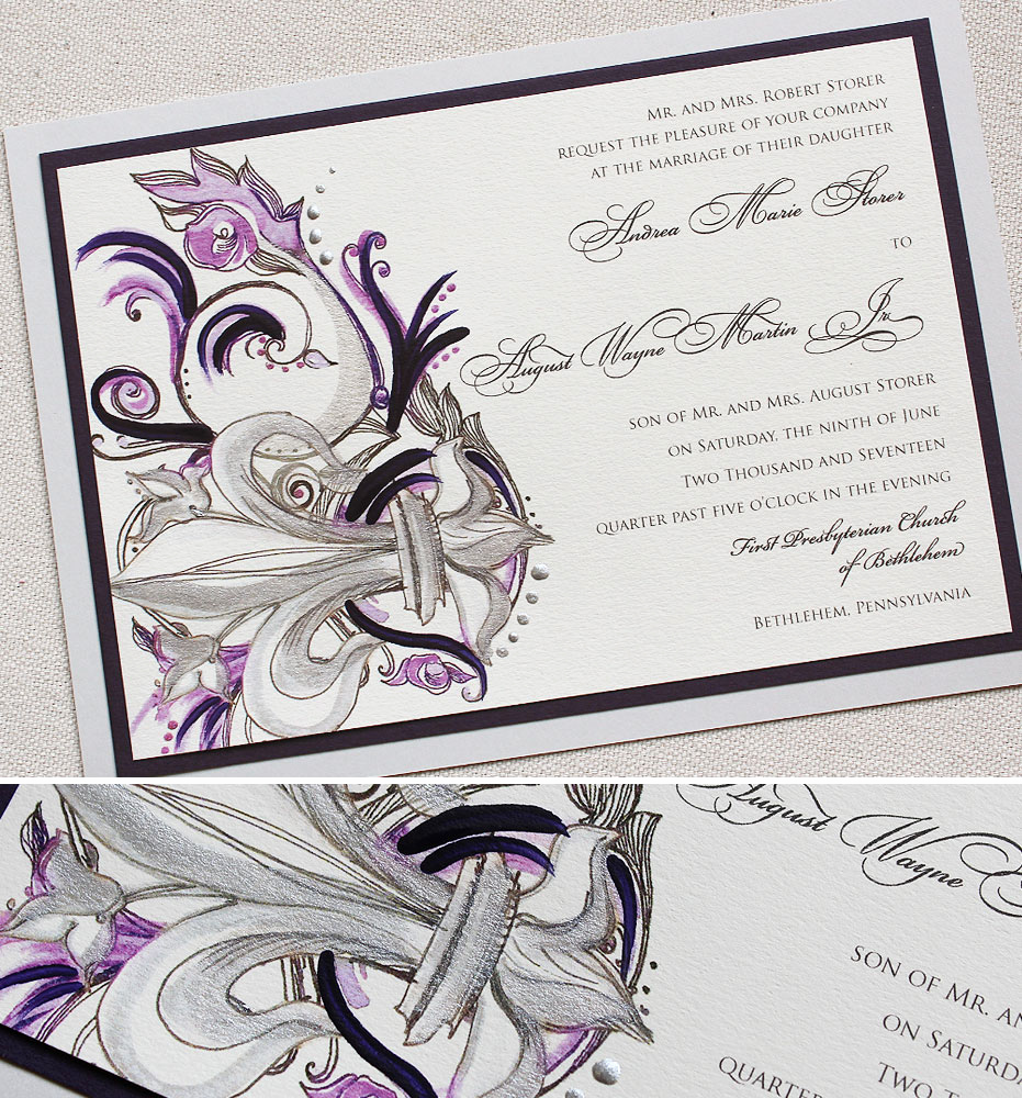 Fleur De Lis Wedding Invitation New andrea S Fleur De Lis Wedding Invitationmomental Designs