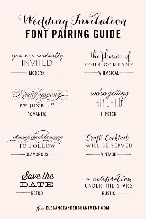 Fonts for Wedding Invitation Envelopes Best Of Wedding Invitation Font and Pairing Guide From Elegance