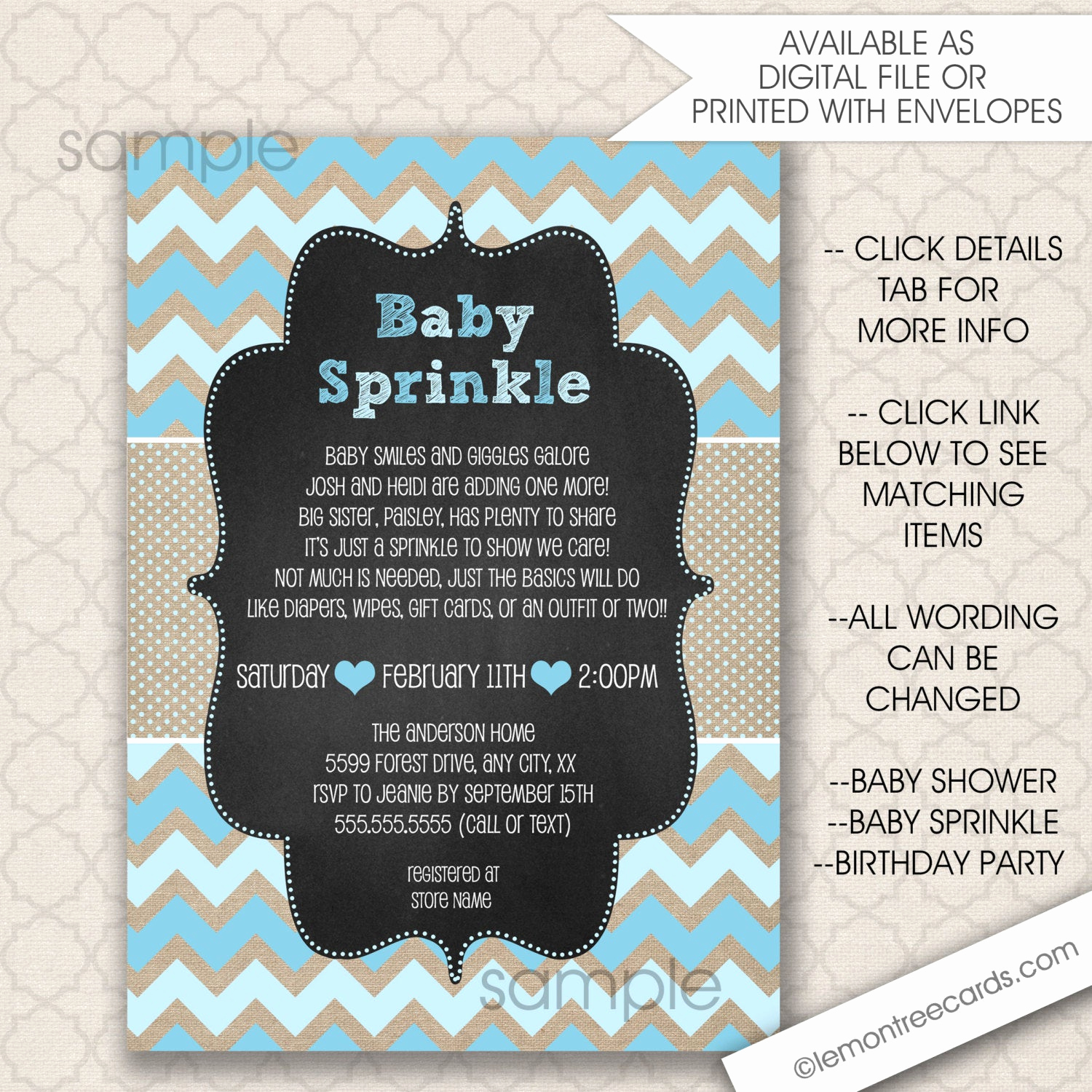 Free Baby Sprinkle Invitation Templates Lovely Rustic Baby Sprinkle Invitations Free Shipping Boy Baby