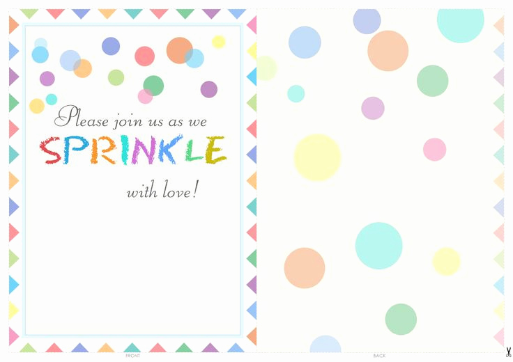 Free Baby Sprinkle Invitation Templates Luxury Free Printable Baby Sprinkle Invitations