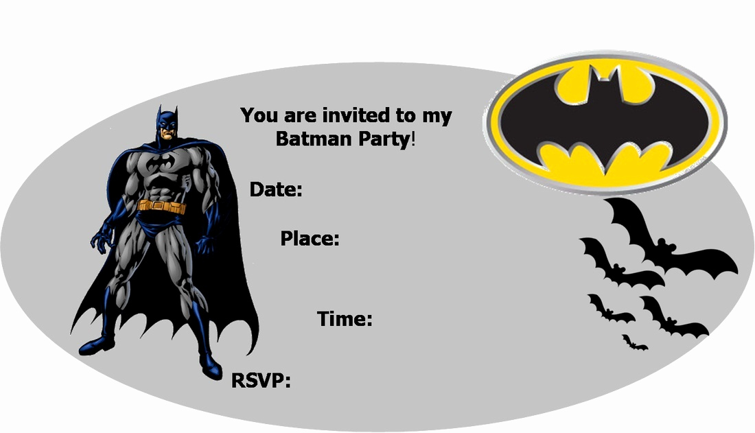 Free Batman Invitation Template Lovely 9 Awesome Batman Birthday Invitations
