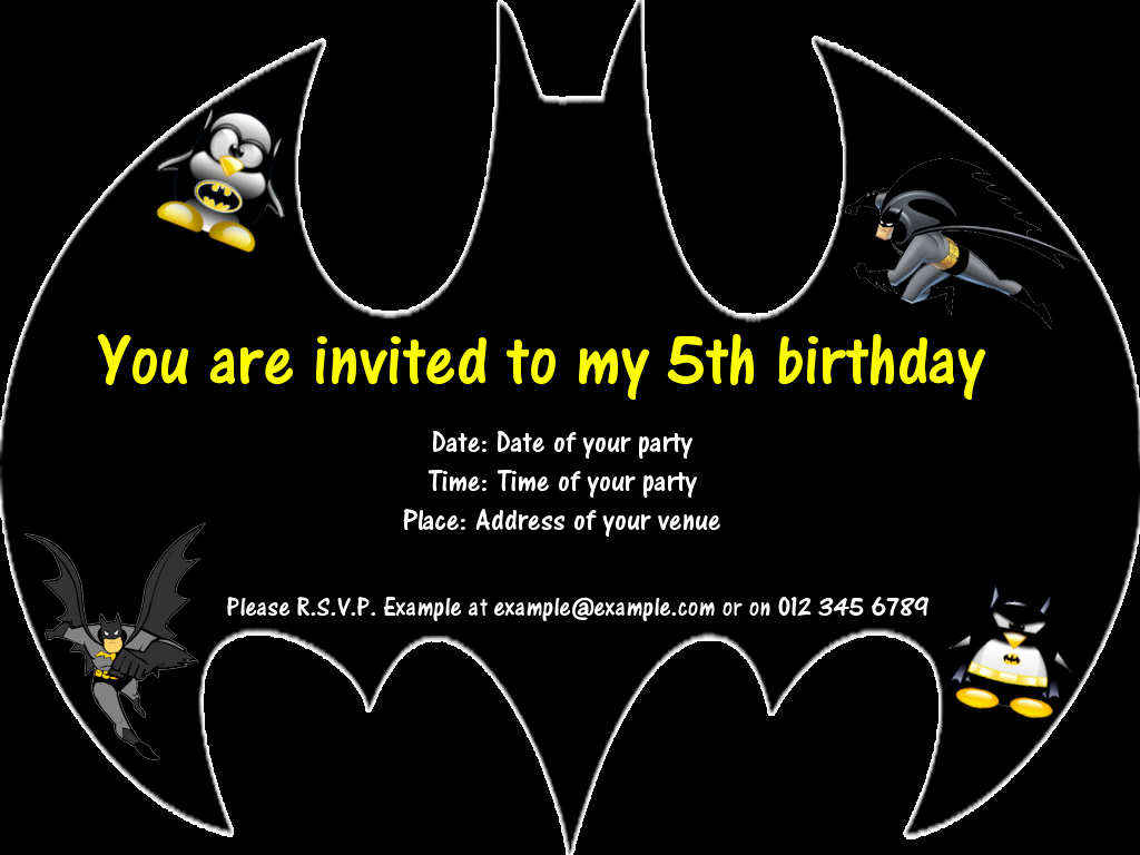 Free Batman Invitation Template Unique 7 Best Of Batman Invitations Free Printables Free