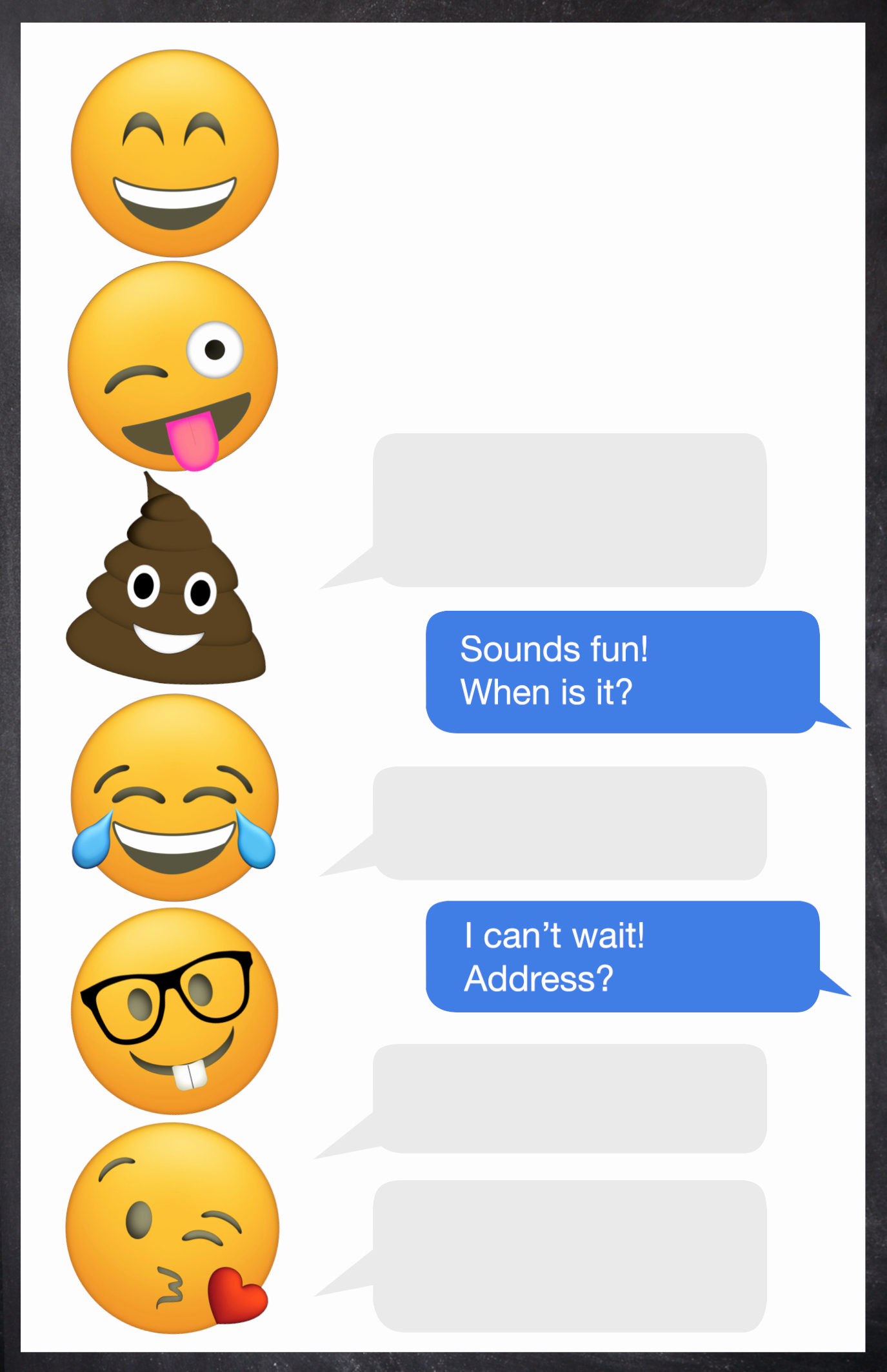 Free Birthday Party Invitation Templates New Emoji Birthday Invitations Free Printable Template Paper