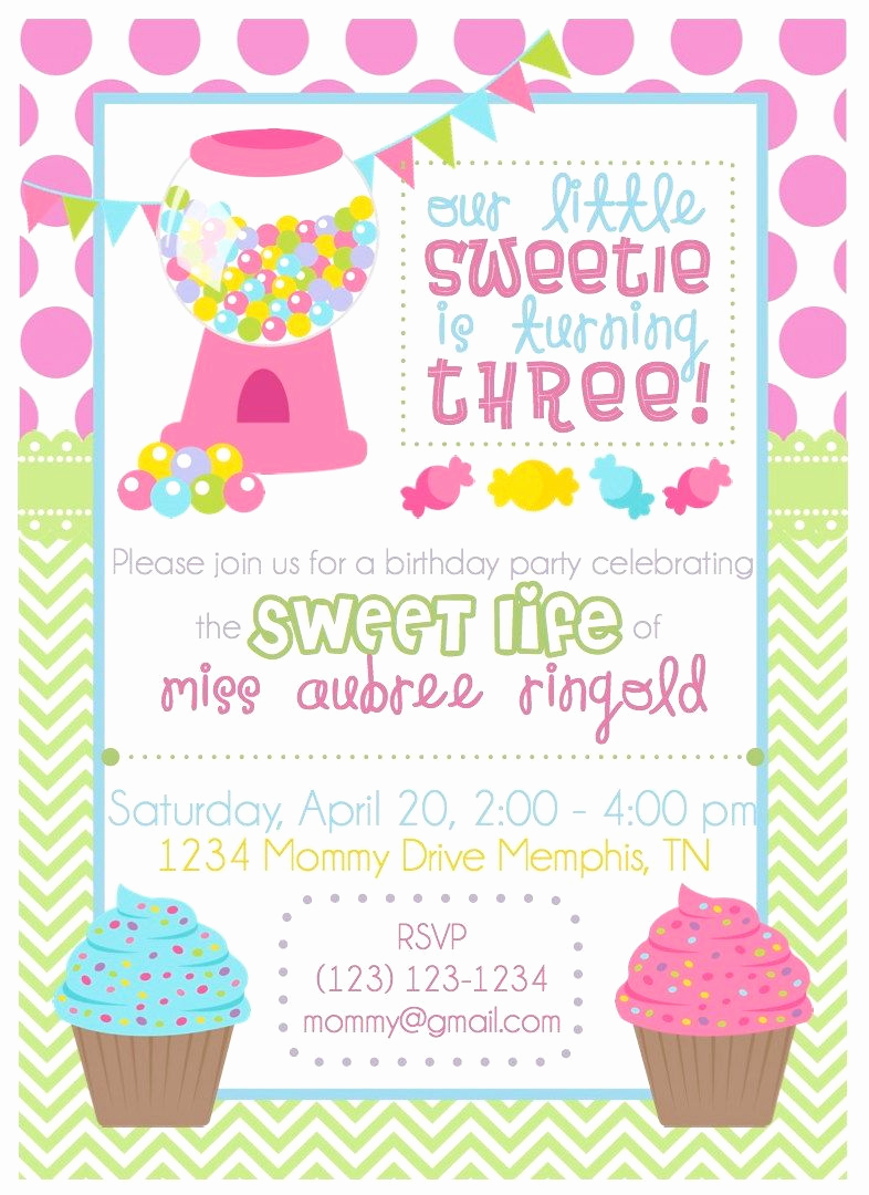 Free Candyland Invitation Template Beautiful Get Free Template Candy themed Birthday Party Invitations