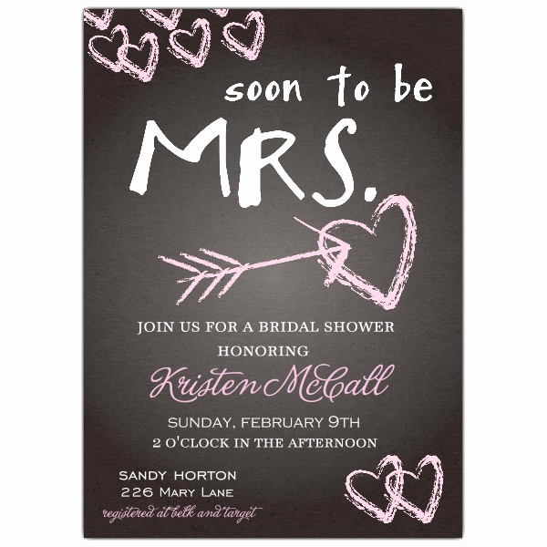 Free Chalkboard Invitation Templates Luxury Chalkboard Love Bridal Shower Invitations