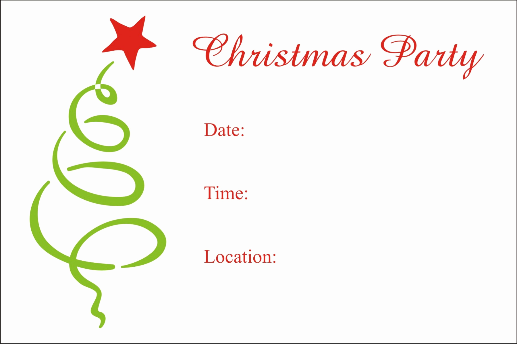 Free Christmas Invitation Templates Elegant Christmas Party Free Printable Holiday Invitation