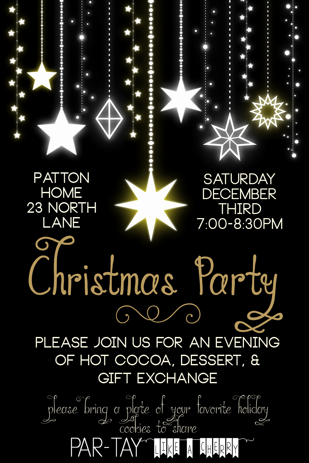 Free Christmas Party Invitation Templates Elegant Free Christmas Party Invitation Party Like A Cherry