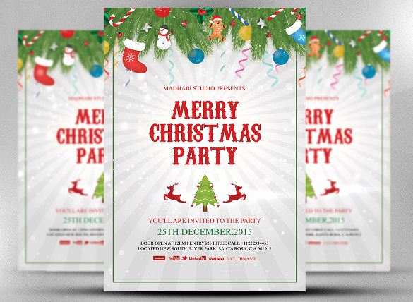 Free Christmas Party Invitation Templates Luxury 32 Christmas Invitation Templates Psd Ai Word