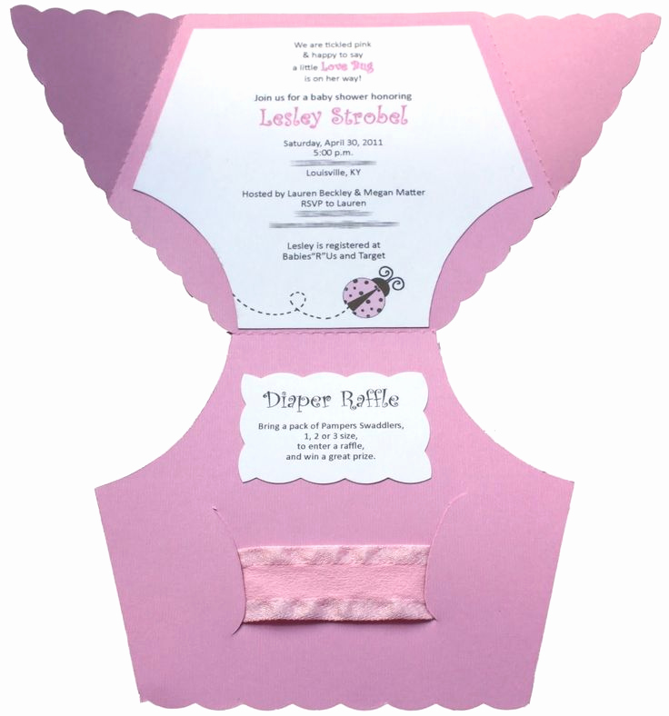 Free Diaper Party Invitation Templates Lovely Baby Shower Diaper Invitation Template
