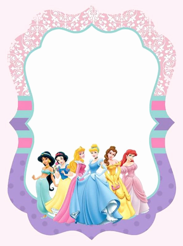 Free Disney Princess Invitation Template Unique Free Templates for Princess Party Invitation Cards