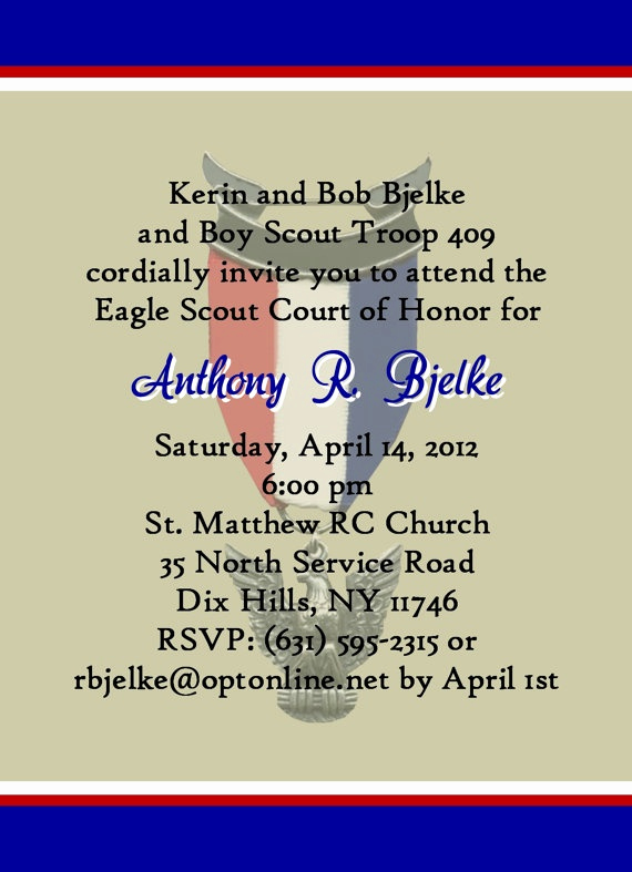 Free Eagle Scout Invitation Template Elegant 10 Images About Scouts Eagle Scout Invitations On