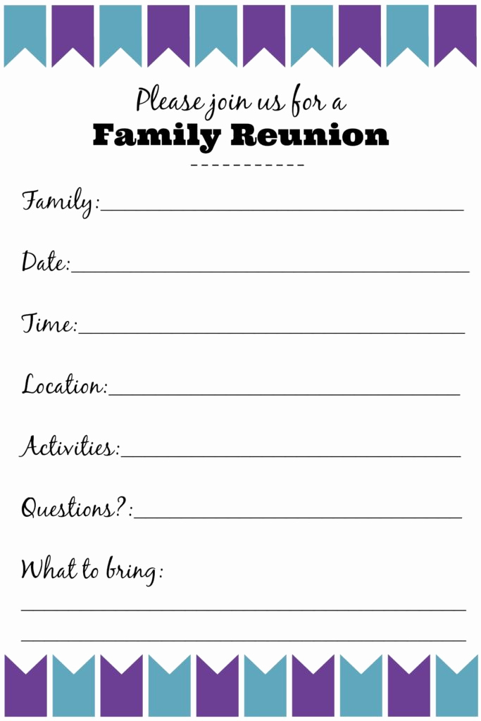 Free Family Reunion Invitation Templates Luxury Family Reunion Invitation Templates Ginny S Recipes &amp; Tips