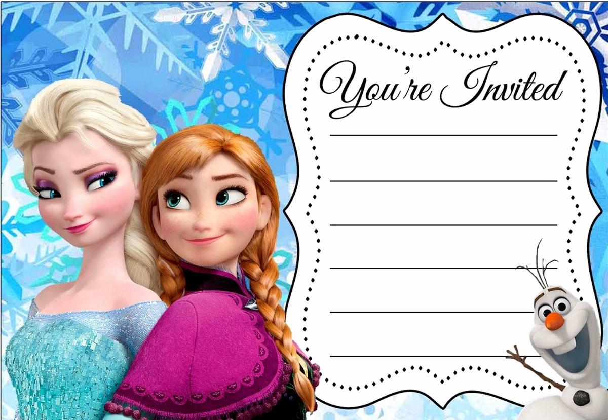 Free Frozen Invitation Template Elegant 24 Heartwarming Frozen Birthday Invitations